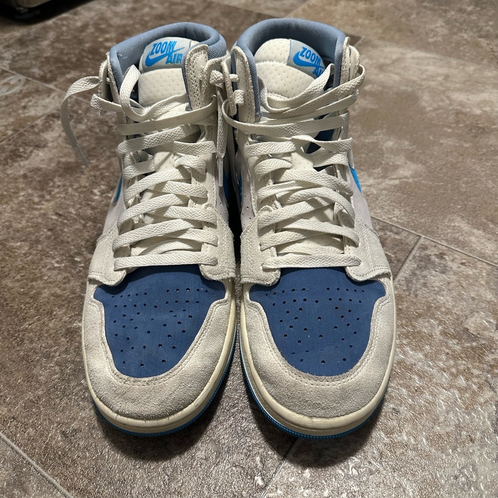 Nike Zoom Air Blue and White High-Tops